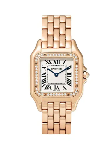 Cartier Panthère De Medium 27mm 18-karat Pink Gold And Diamond Watch | Thumbnail 1 Cartier Panthère De Medium 27mm 18-karat Pink Gold And Diamond Watch | Thumbnail 1