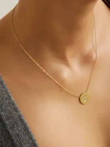 Jennifer Meyer Initial 18-karat Gold Diamond Necklace | Thumbnail 2 Jennifer Meyer Initial 18-karat Gold Diamond Necklace | Thumbnail 2