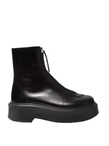 The Row Leather Ankle Boots | Thumbnail 1 The Row Leather Ankle Boots | Thumbnail 1