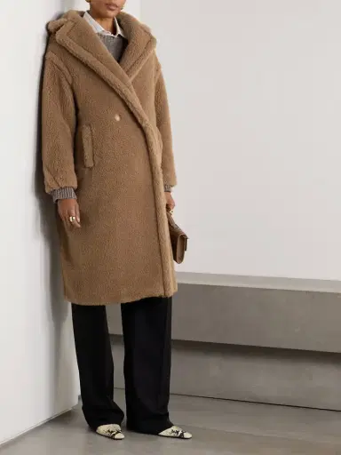 Max Mara Teddy Bear Icon Oversized Camel Hair And Silk-blend Coat | Thumbnail 3 Max Mara Teddy Bear Icon Oversized Camel Hair And Silk-blend Coat | Thumbnail 3