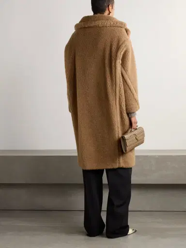 Max Mara Teddy Bear Icon Oversized Camel Hair And Silk-blend Coat | Thumbnail 4 Max Mara Teddy Bear Icon Oversized Camel Hair And Silk-blend Coat | Thumbnail 4