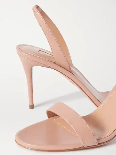 Aquazzura So Nude 85 Leather Slingback Sandals | Thumbnail 4 Aquazzura So Nude 85 Leather Slingback Sandals | Thumbnail 4