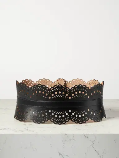 Alaïa Laser-cut Leather Waist Belt | Thumbnail 4 Alaïa Laser-cut Leather Waist Belt | Thumbnail 4