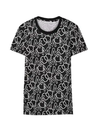 Moncler Printed Cotton-jersey T-shirt | Thumbnail 1 Moncler Printed Cotton-jersey T-shirt | Thumbnail 1