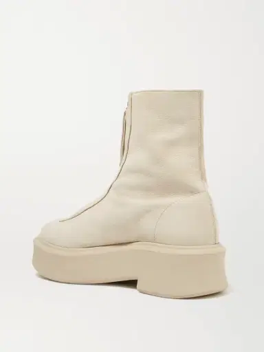 The Row Nobilis Textured-nubuck Platform Ankle Boots | Thumbnail 3 The Row Nobilis Textured-nubuck Platform Ankle Boots | Thumbnail 3