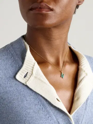 Jennifer Meyer Initial 18-karat Gold Diamond Necklace | Thumbnail 2 Jennifer Meyer Initial 18-karat Gold Diamond Necklace | Thumbnail 2