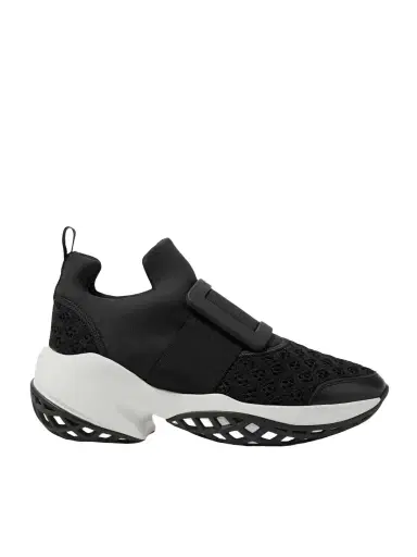 Roger Vivier Viv Run Mesh And Leather Sneakers | Thumbnail 1 Roger Vivier Viv Run Mesh And Leather Sneakers | Thumbnail 1