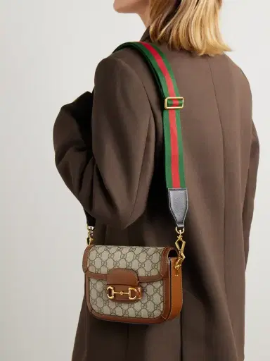 Gucci Horsebit 1955 Mini Leather-trimmed Printed Coated-canvas Shoulder Bag | Thumbnail 6 Gucci Horsebit 1955 Mini Leather-trimmed Printed Coated-canvas Shoulder Bag | Thumbnail 6