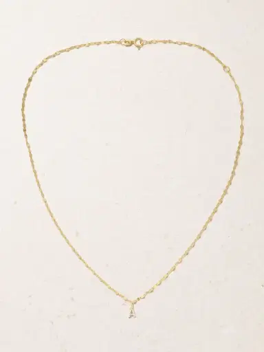 STONE AND STRAND Initial Sparkle Gold Diamond Necklace | Thumbnail 6 STONE AND STRAND Initial Sparkle Gold Diamond Necklace | Thumbnail 6