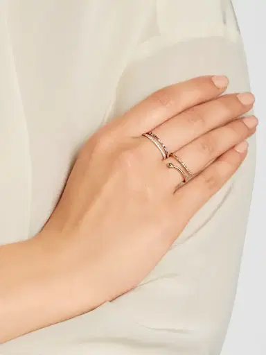Ileana Makri Thread 18-karat Rose Gold Multi-stone Ring | Thumbnail 2 Ileana Makri Thread 18-karat Rose Gold Multi-stone Ring | Thumbnail 2