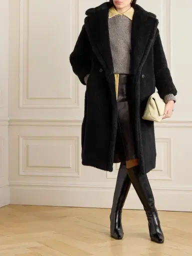 Max Mara Tedgirl Double-breasted Alpaca, Wool And Silk-blend Coat | Thumbnail 2 Max Mara Tedgirl Double-breasted Alpaca, Wool And Silk-blend Coat | Thumbnail 2