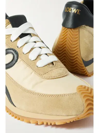 Loewe Flow Logo-appliquéd Shell, Leather And Suede Sneakers | Thumbnail 4 Loewe Flow Logo-appliquéd Shell, Leather And Suede Sneakers | Thumbnail 4