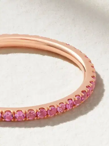 Ileana Makri Thread 18-karat Rose Gold Sapphire Ring | Thumbnail 3 Ileana Makri Thread 18-karat Rose Gold Sapphire Ring | Thumbnail 3