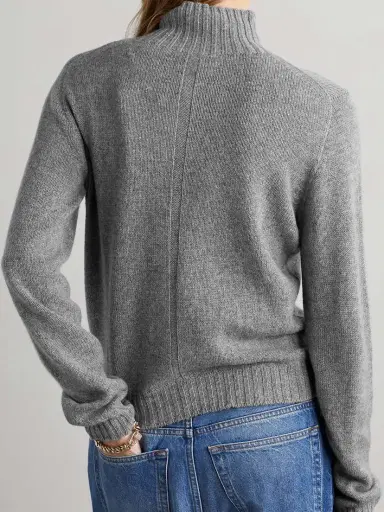 The Row Essentials Kensington Cashmere Turtleneck Sweater | Thumbnail 4 The Row Essentials Kensington Cashmere Turtleneck Sweater | Thumbnail 4