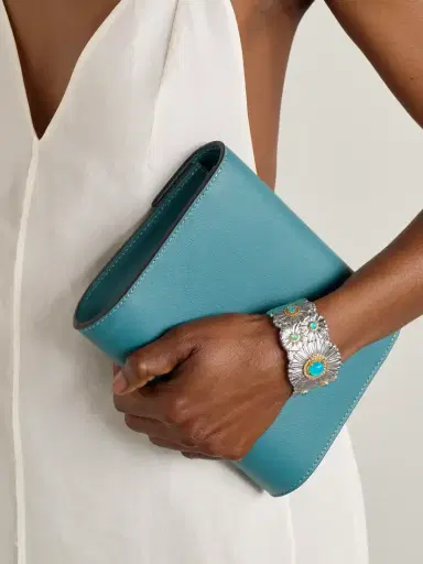 Buccellati Daisy Blossoms Gold-plated, Agate And Diamond Cuff | Thumbnail 2 Buccellati Daisy Blossoms Gold-plated, Agate And Diamond Cuff | Thumbnail 2