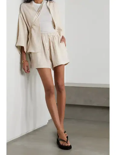 Deiji Studios The 03 Washed-linen Shirt And Shorts Set | Thumbnail 2 Deiji Studios The 03 Washed-linen Shirt And Shorts Set | Thumbnail 2
