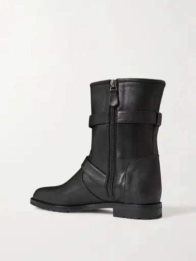 Manolo Blahnik Sulaltra Buckled Leather Ankle Boots | Thumbnail 3 Manolo Blahnik Sulaltra Buckled Leather Ankle Boots | Thumbnail 3