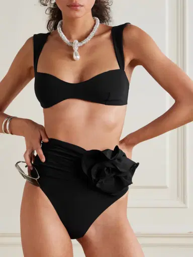Magda Butrym Appliquéd Ruched Bikini Briefs | Thumbnail 2 Magda Butrym Appliquéd Ruched Bikini Briefs | Thumbnail 2