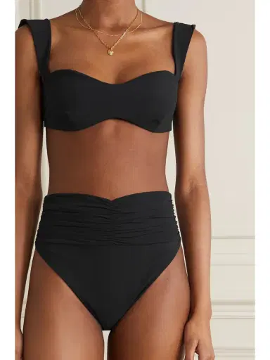 Magda Butrym Appliquéd Ruched Bikini Briefs | Thumbnail 5 Magda Butrym Appliquéd Ruched Bikini Briefs | Thumbnail 5