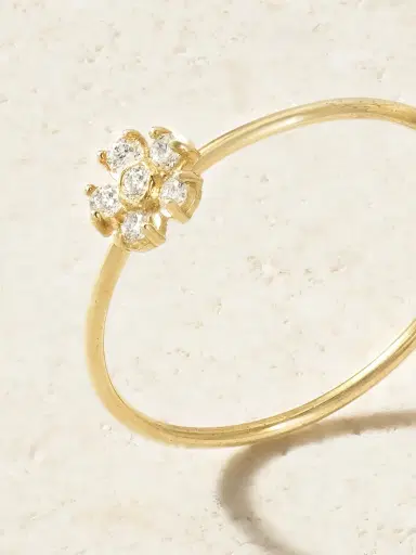 Jennifer Meyer Flower 18-karat Gold Diamond Ring | Thumbnail 4 Jennifer Meyer Flower 18-karat Gold Diamond Ring | Thumbnail 4