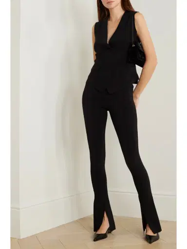 Norma Kamali Spat Stretch-jersey Flared Leggings | Thumbnail 2 Norma Kamali Spat Stretch-jersey Flared Leggings | Thumbnail 2