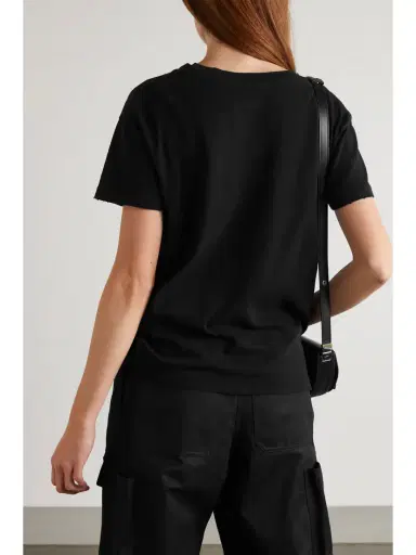 Nili Lotan Brady Distressed Cotton-jersey T-shirt | Thumbnail 3 Nili Lotan Brady Distressed Cotton-jersey T-shirt | Thumbnail 3