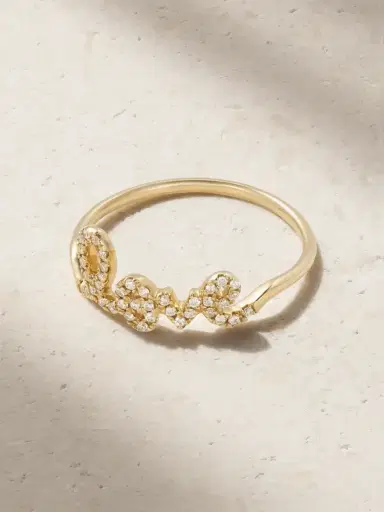 Sydney Evan Love 14-karat Gold Diamond Ring | Thumbnail 1 Sydney Evan Love 14-karat Gold Diamond Ring | Thumbnail 1