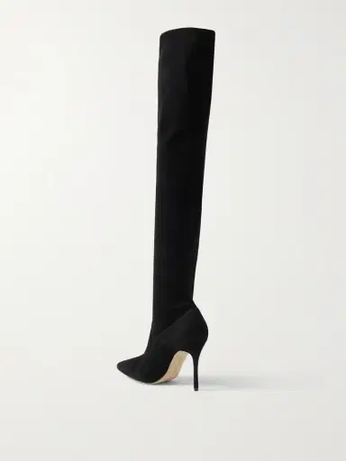 Manolo Blahnik Pascalarehi 105 Suede Over-the-knee Boots | Thumbnail 3 Manolo Blahnik Pascalarehi 105 Suede Over-the-knee Boots | Thumbnail 3