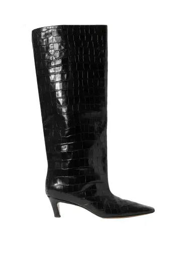 TOTEME Croc-effect Leather Knee Boots | Thumbnail 1 TOTEME Croc-effect Leather Knee Boots | Thumbnail 1