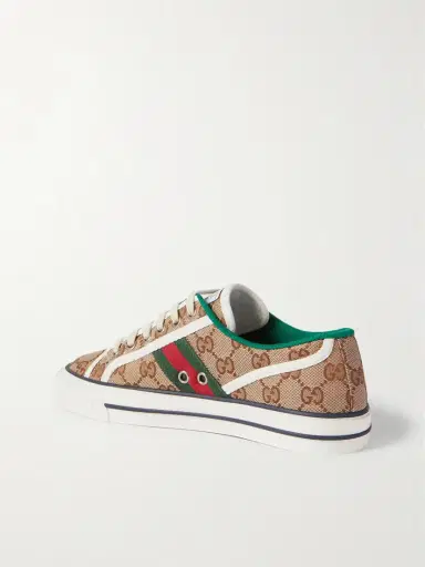 Gucci Tennis 1977 Logo-embroidered Canvas Sneakers | Thumbnail 3 Gucci Tennis 1977 Logo-embroidered Canvas Sneakers | Thumbnail 3