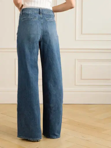 Nili Lotan Flora Pleated High-rise Wide-leg Jeans | Thumbnail 4 Nili Lotan Flora Pleated High-rise Wide-leg Jeans | Thumbnail 4