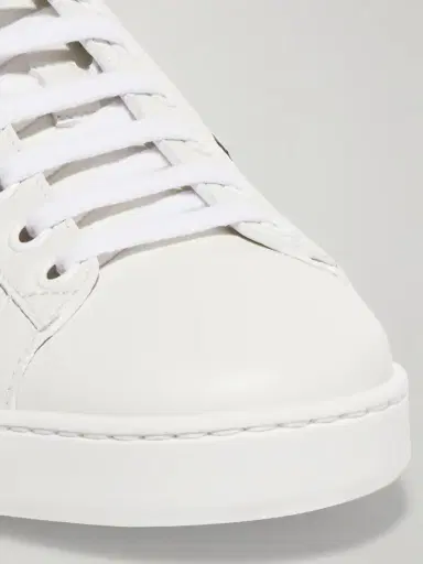 Gucci Ace Watersnake-trimmed Embroidered Leather Sneakers | Thumbnail 4 Gucci Ace Watersnake-trimmed Embroidered Leather Sneakers | Thumbnail 4