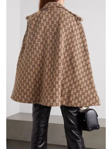 Gucci Wool-jacquard Cape | Thumbnail 4 Gucci Wool-jacquard Cape | Thumbnail 4