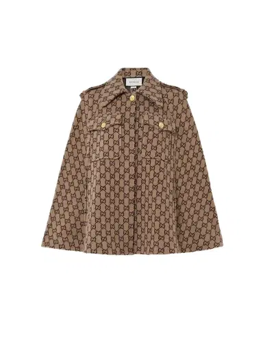 Gucci Wool-jacquard Cape | Thumbnail 1 Gucci Wool-jacquard Cape | Thumbnail 1