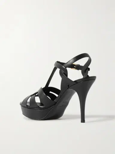 Saint Laurent Tribute Woven Leather Platform Sandals | Thumbnail 3 Saint Laurent Tribute Woven Leather Platform Sandals | Thumbnail 3