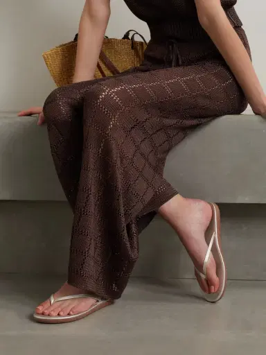 Ancient Greek Sandals Saionara Metallic Leather Flip Flops | Thumbnail 2 Ancient Greek Sandals Saionara Metallic Leather Flip Flops | Thumbnail 2