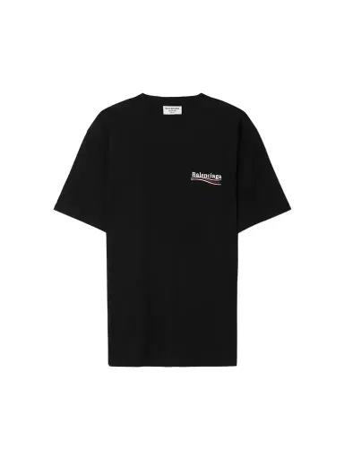 Balenciaga Oversized Embroidered Cotton-jersey T-shirt | Thumbnail 1 Balenciaga Oversized Embroidered Cotton-jersey T-shirt | Thumbnail 1
