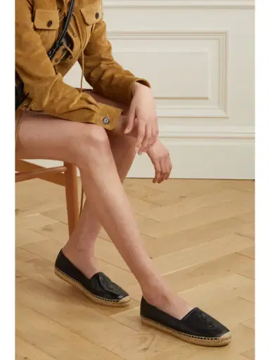 Saint Laurent Cassandre Logo-embossed Leather Espadrilles | Thumbnail 2 Saint Laurent Cassandre Logo-embossed Leather Espadrilles | Thumbnail 2
