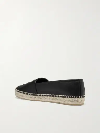 Saint Laurent Cassandre Logo-embossed Leather Espadrilles | Thumbnail 3 Saint Laurent Cassandre Logo-embossed Leather Espadrilles | Thumbnail 3