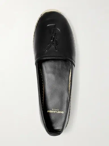 Saint Laurent Cassandre Logo-embossed Leather Espadrilles | Thumbnail 5 Saint Laurent Cassandre Logo-embossed Leather Espadrilles | Thumbnail 5