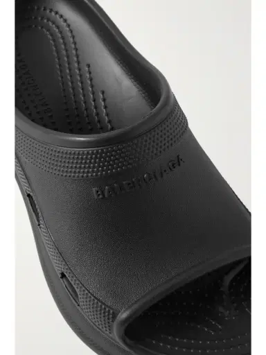 Balenciaga + Crocs Pool Perforated Rubber Slides | Thumbnail 4 Balenciaga + Crocs Pool Perforated Rubber Slides | Thumbnail 4