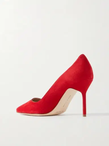 Manolo Blahnik Bb 90 Suede Pumps | Thumbnail 3 Manolo Blahnik Bb 90 Suede Pumps | Thumbnail 3
