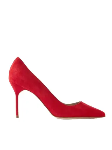 Manolo Blahnik Bb 90 Suede Pumps | Thumbnail 1 Manolo Blahnik Bb 90 Suede Pumps | Thumbnail 1
