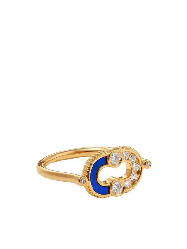 Viltier Magnetic 18-karat Gold, Lapis Lazuli And Diamond Ring | Thumbnail 1 Viltier Magnetic 18-karat Gold, Lapis Lazuli And Diamond Ring | Thumbnail 1