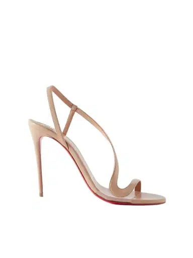 Christian Louboutin Rosalie 100 Pvc-trimmed Leather Sandals | Thumbnail 1 Christian Louboutin Rosalie 100 Pvc-trimmed Leather Sandals | Thumbnail 1
