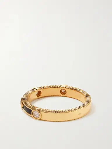 Viltier Rayon 18-karat Gold, Onyx And Diamond Ring | Thumbnail 3 Viltier Rayon 18-karat Gold, Onyx And Diamond Ring | Thumbnail 3