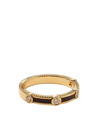 Viltier Rayon 18-karat Gold, Onyx And Diamond Ring | Thumbnail 1 Viltier Rayon 18-karat Gold, Onyx And Diamond Ring | Thumbnail 1
