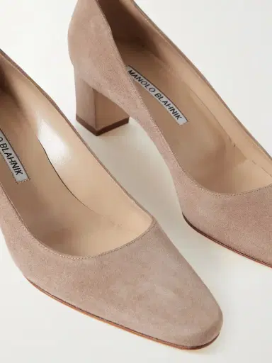 Manolo Blahnik Okkatopla 50 Suede Pumps | Thumbnail 4 Manolo Blahnik Okkatopla 50 Suede Pumps | Thumbnail 4