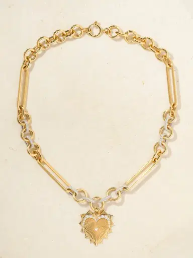 Foundrae Love 18-karat Gold Diamond Necklace | Thumbnail 4 Foundrae Love 18-karat Gold Diamond Necklace | Thumbnail 4