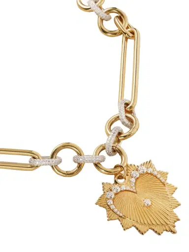 Foundrae Love 18-karat Gold Diamond Necklace | Thumbnail 1 Foundrae Love 18-karat Gold Diamond Necklace | Thumbnail 1